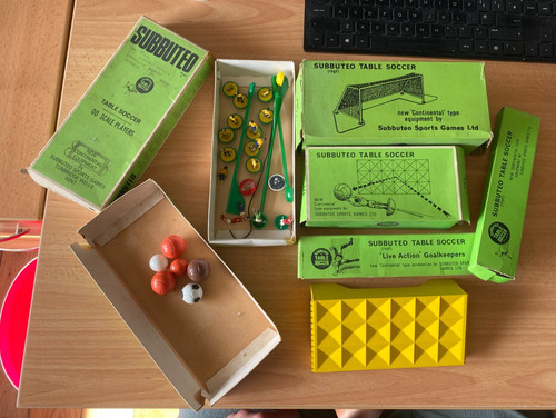 Subbuteo odds empty boxes - boxes,