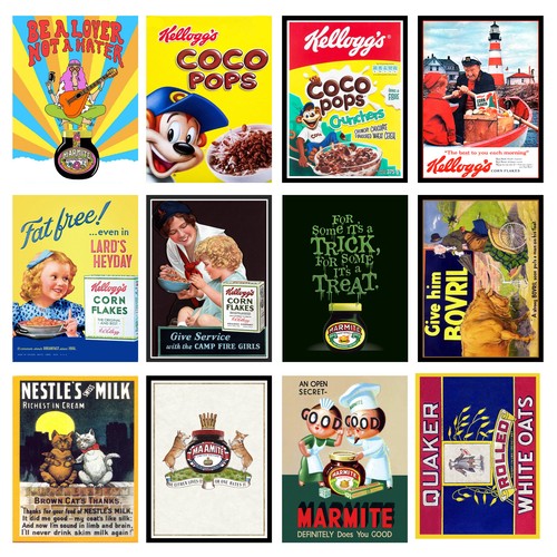 Food packaging retro metal - packaging,