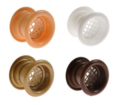 Bathroom door round air vent - door,