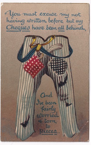 Vintage 1907 comic postcard - 1907,