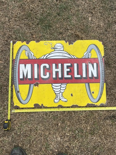 Old michelin man enamel - old,
