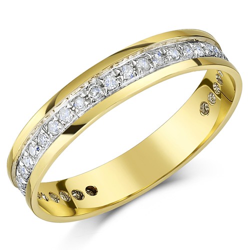 9ct yellow gold diamond - yellow,