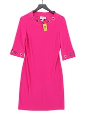 Joseph Ribkoff A-Line Midi Dress UK14 in Pink