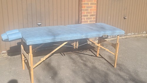 Wooden framed massage - massage, table