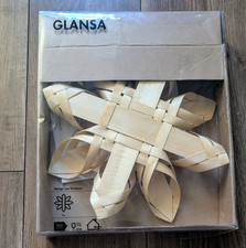 Ikea Glänsa 30cm Wooden Star Shaped Lamp - Ikea - Retired (2005) Opened, Unused