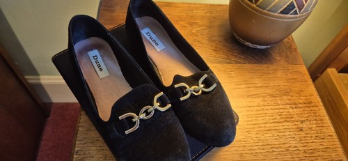 Dune black suede loafers - suede,