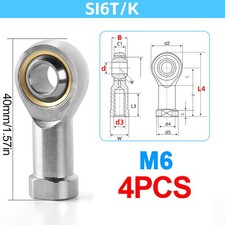 4 PCS M6 M8 Female Rod End