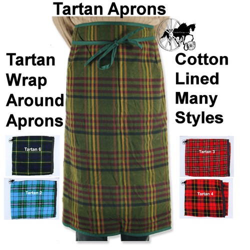 Tartan carriage driving apron - tartan,