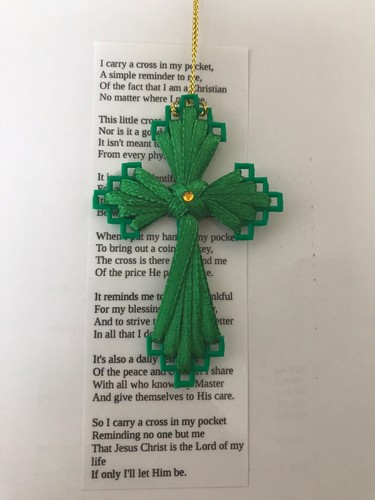 Plastic canvas ribbon - , cross
