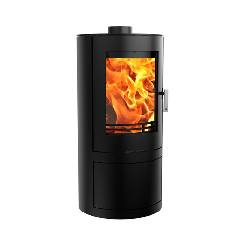 Cylindrical wood burning stove - wood,
