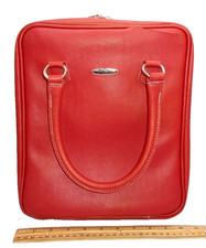 Prezerve Jewelry Anti-Tarnish Jewelry Organizer Storage Bag Red Vinyl 13x11x3