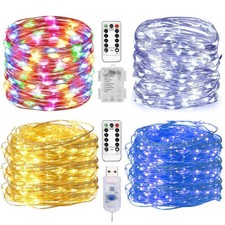 Coloré LED Festoon Guirlande Lumineuse USB Fonctionnant sur Piles Noël Fairy