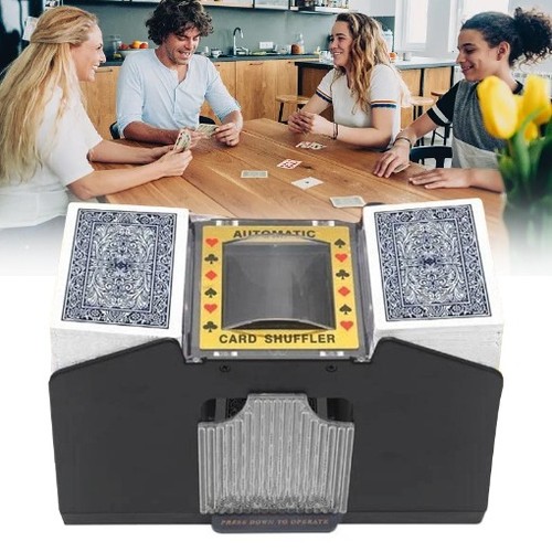 Automatic card shuffler - card,