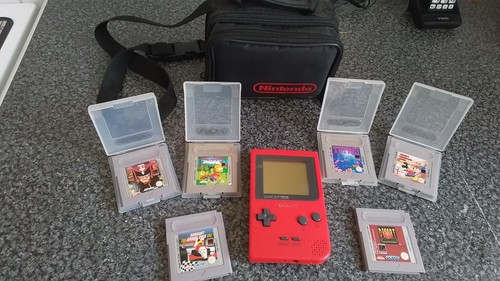 Vintage red game boy - game, 6
