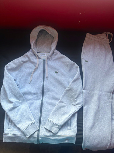 Lacoste sport grey - fleece, zip