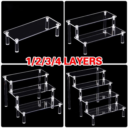 Transparent acrylic riser 4 - acrylic, 1/4