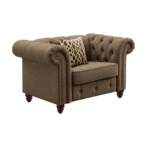 Brown linen and black - 45,