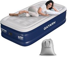 Gatarn Single Size Air Bed, Inflatable Air Mattress Built-in Electric Pump