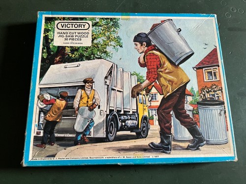Victory wooden jigsaw - wooden, dustbin