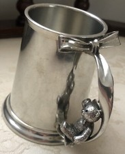 Teddy Bears' Picnic Swing Baby Mug in Pewter by Royal Selangor