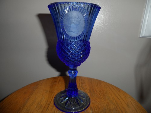Goblet glass blue president - goblet,