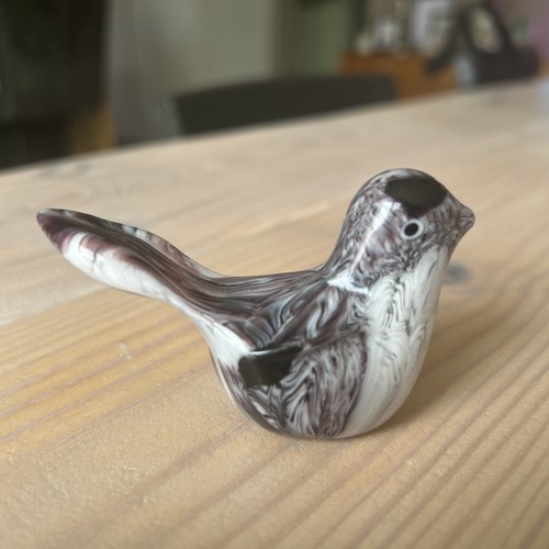 Murano style purple white - &,