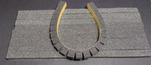 10x slotted float foam - foam, strips