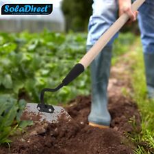 14 cm / 5.5 inch Solid Steel Swan Neck Hoe Head Garden Tool with Wooden Handle