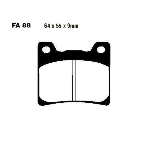 Pair ebc brake pads - of,