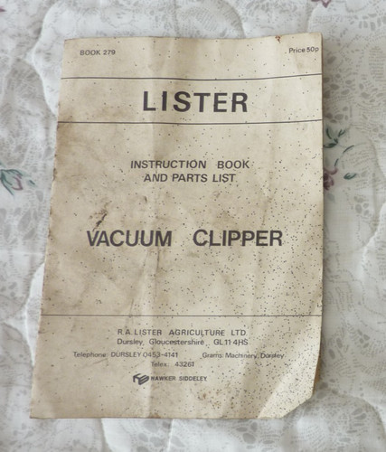 Lister instruction book - lister,