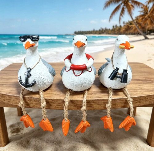 Seagull fun bathroom ornament - bathroom,
