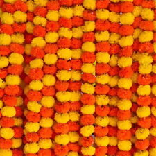 150cm Artificial Marigold Indian Event Wedding Flower Garlands Decoration Diwali