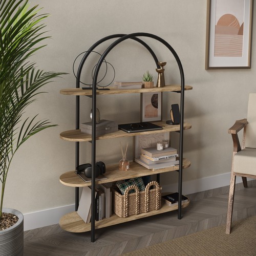 Tier wooden shelving arched - 4,