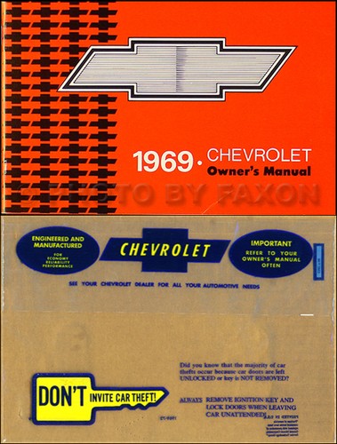 1969 chevy owner manual - chevy,