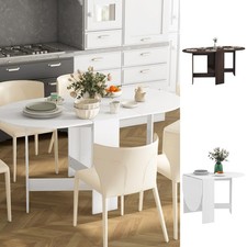 Folding Dining Table, Drop Leaf Table for Small Spaces
