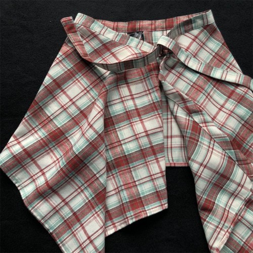 Elastic women plaid skirt - elastic,