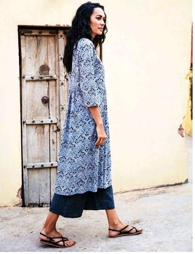 Anokhi dress porcelain - dress,