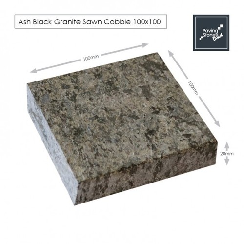Ash black granite 100x100 - ash,