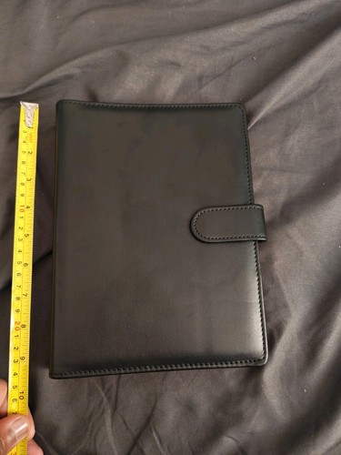 Leather ringer binder folio - a5,