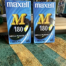 Maxell M180 2 pack Blank VHS