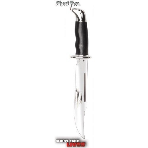 Ghost face chrome bowie knife - ghost,