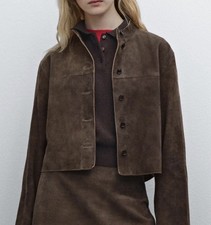 Massimo Dutti Cropped Suede