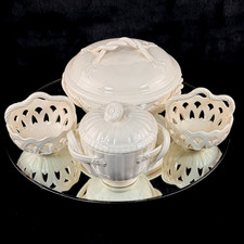 Elegant Royal Creamware "Occasions" Fine China Serving Set