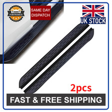 2PCS Side Steps Nerf  Bars Running Boards Black Fits For Audi Q7 2016-2025 UK