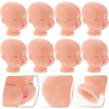 10pcs Doll Making Heads Replacing Doll Heads Doll Parts Repair Doll Heads