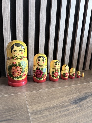 Vintage babushka wooden - vintage,