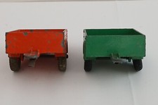Dinky Toys x 2 (TWO) 341 Trailers in green and dark orange