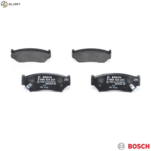 Brake pad set disc - brake, 986