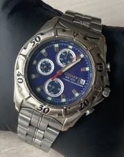 Citizen Men’s Quartz Watch WR100 0610-S54673 HSB  Chronograph Vintage 90s 