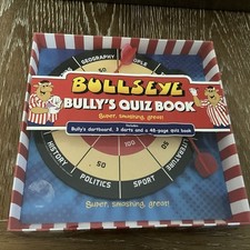 BULLSEYE:  Bully's Quiz Book With Magnetic Dart Board & Quiz Book